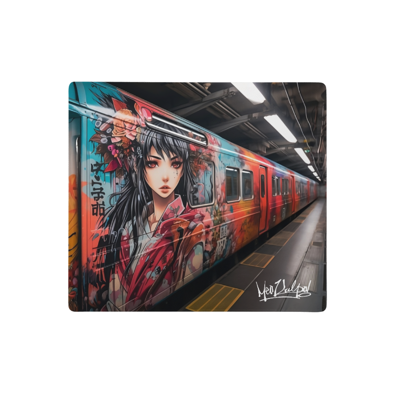 Transform your workspace with the MeaKulpa Train Girl Mouse Pad – where style meets utility. Sized at 18 inches by 16 inches, it's a compact canvas for creativity, bringing the allure of the time-traveling Train Girl to your desk. Elevate your daily grind with a touch of MeaKulpa sophistication. 