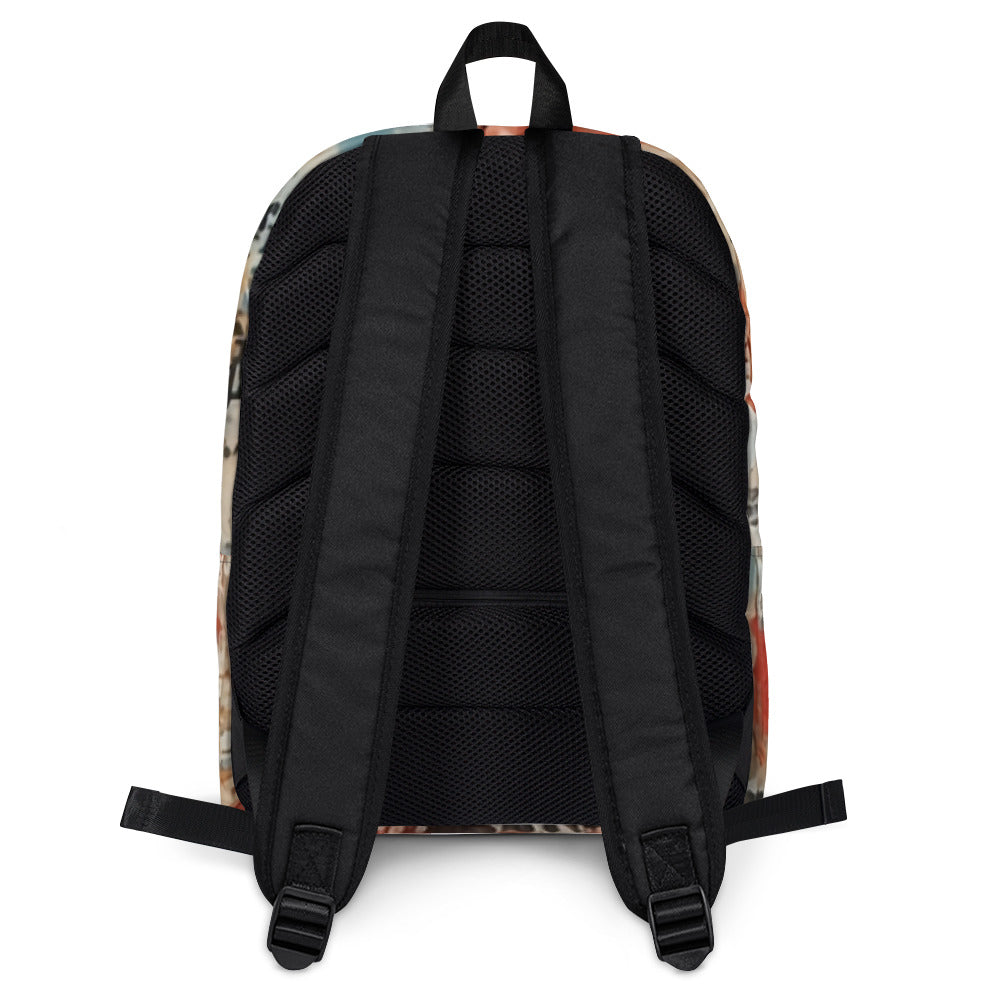 Delve into the intricate details of the MeaKulpa Medium Size Backpack with this revealing image. The back of the bag unveils a thoughtful design element – a secure, zippered pocket discreetly tucked away. This carefully crafted feature isn't just about aesthetics; it's a practical solution for safeguarding your valuables on the go.