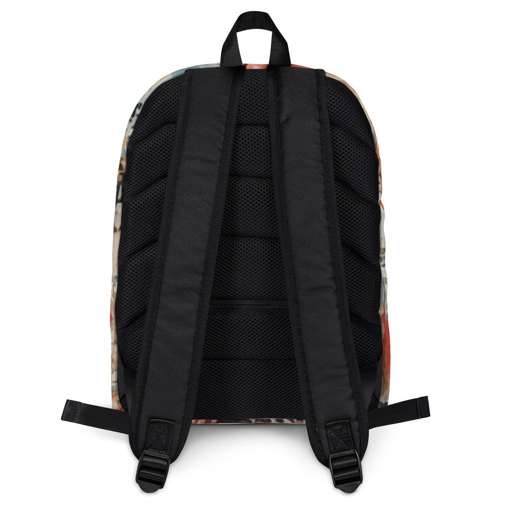 Delve into the intricate details of the MeaKulpa Medium Size Backpack with this revealing image. The back of the bag unveils a thoughtful design element – a secure, zippered pocket discreetly tucked away. This carefully crafted feature isn't just about aesthetics; it's a practical solution for safeguarding your valuables on the go. 