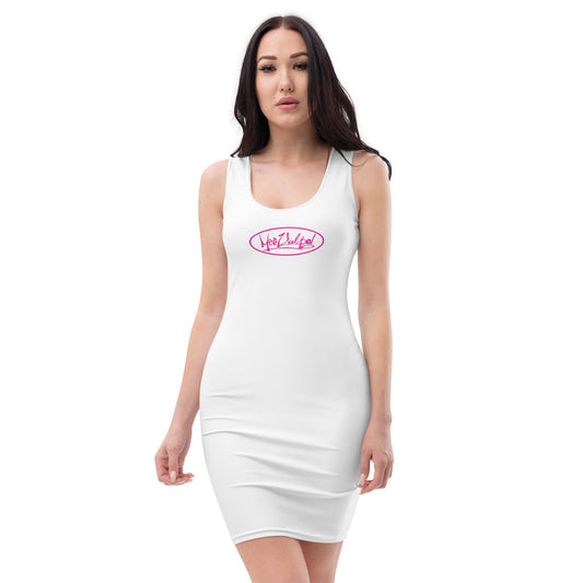 Capturing the essence of chic confidence, the MeaKulpa Pink Logo Bodycon Dress takes center stage as a young woman faces the camera. The pristine white hue of the dress complements her radiance, and the subtle yet impactful pink OG logo adds a signature touch. This photo encapsulates the embodiment of modern elegance, where style meets individuality in the graceful curves of the MeaKulpa dress.
