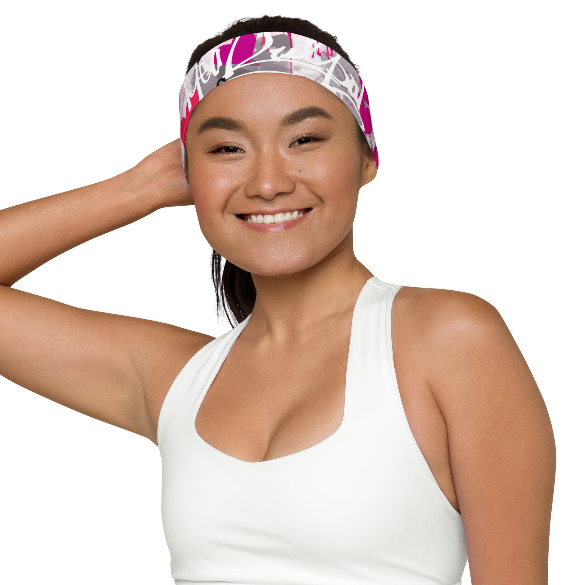 Comfortable Stretch: The soft and stretchy fabric of the MeaKulpa Headband ensures a snug yet comfortable fit, making it the perfect companion for your workouts or casual dressing.