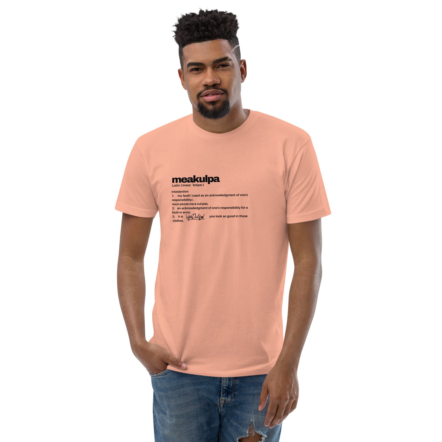 MeaKulpa Definitio Short Sleeve T-shirt Desert Pink