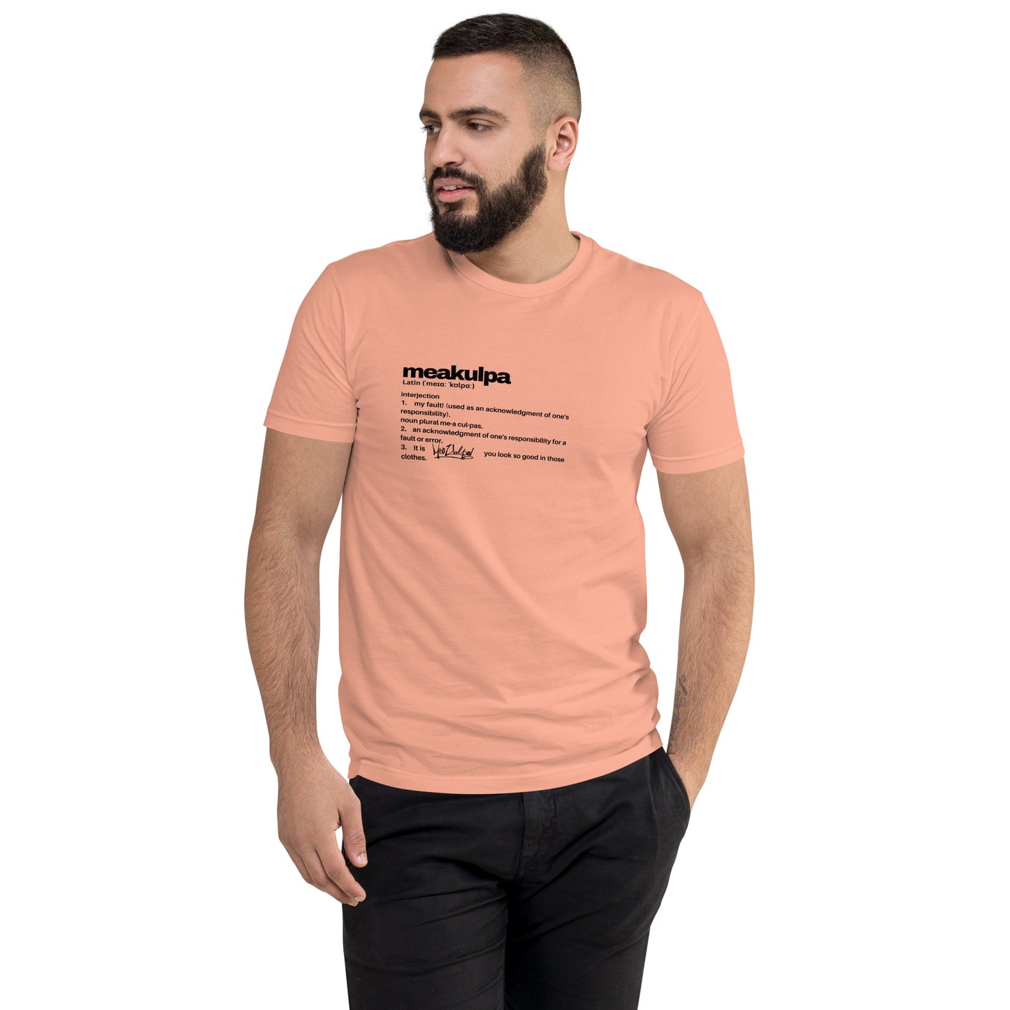 MeaKulpa Definitio Short Sleeve T-shirt Desert Pink