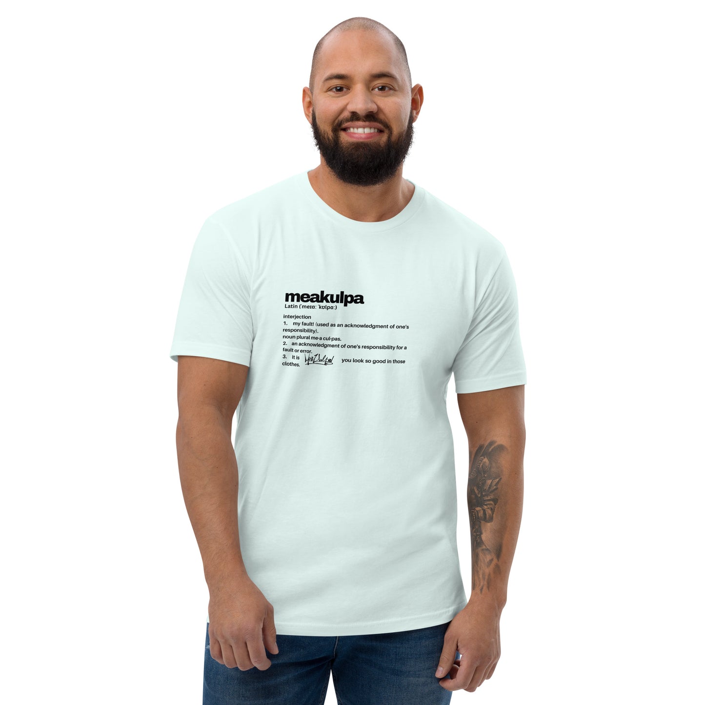 MeaKulpa Definitio Short Sleeve T-shirt Light Blue