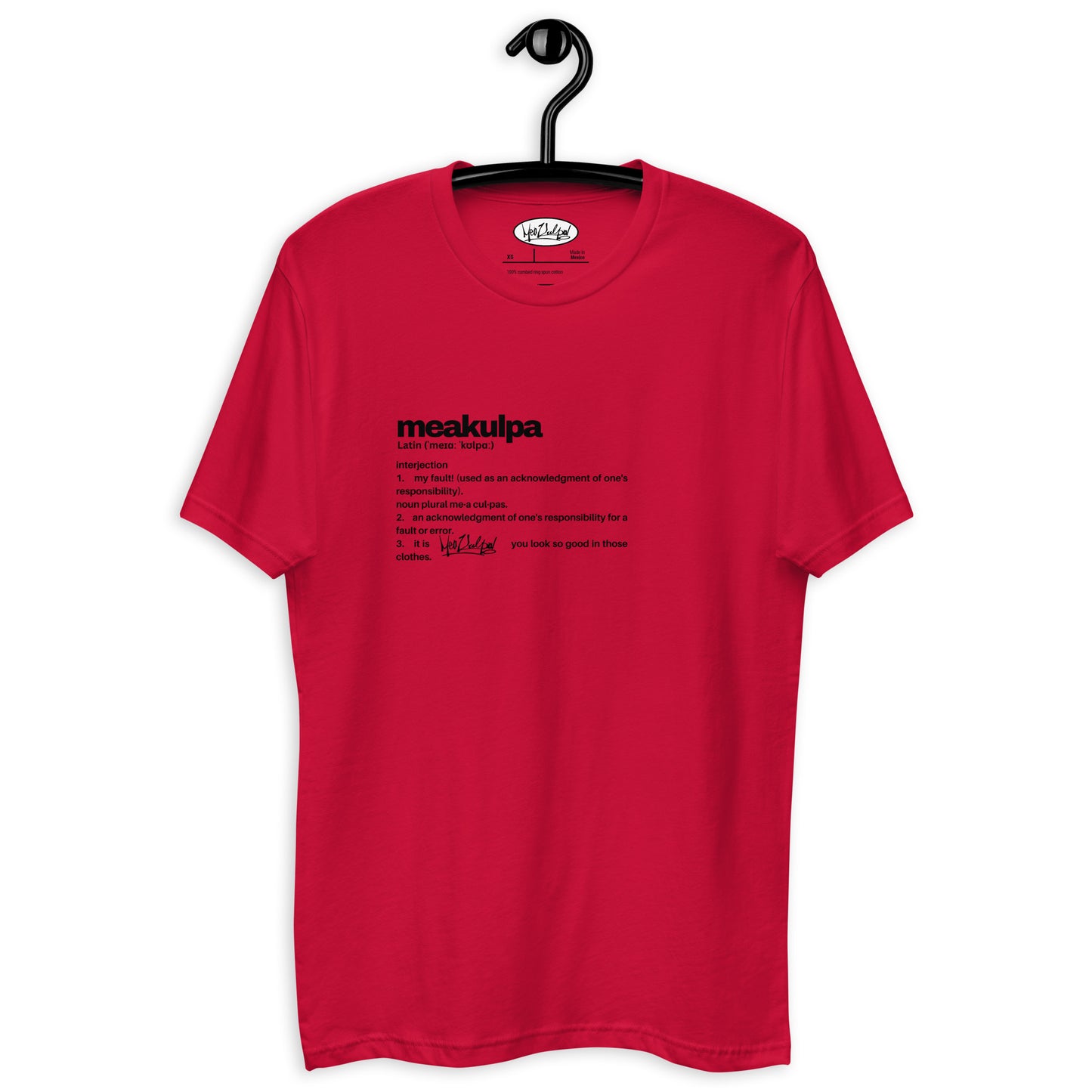MeaKulpa Definitio Short Sleeve T-shirt Red