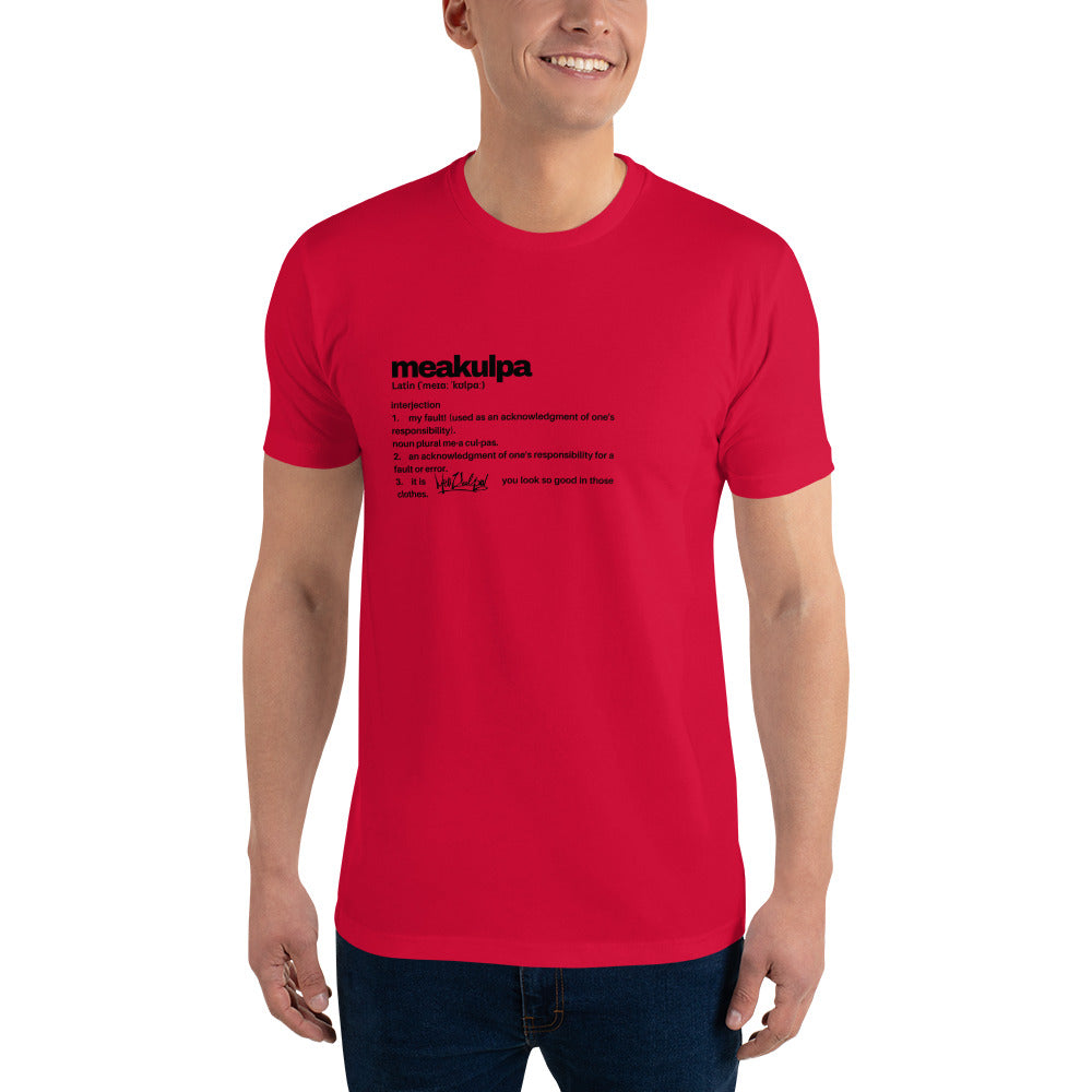 MeaKulpa Definitio Short Sleeve T-shirt Red