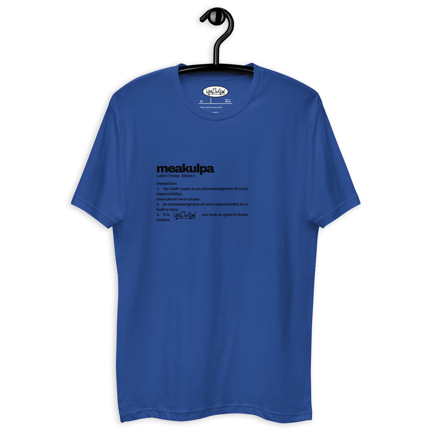 MeaKulpa Definitio Short Sleeve T-shirt Blue