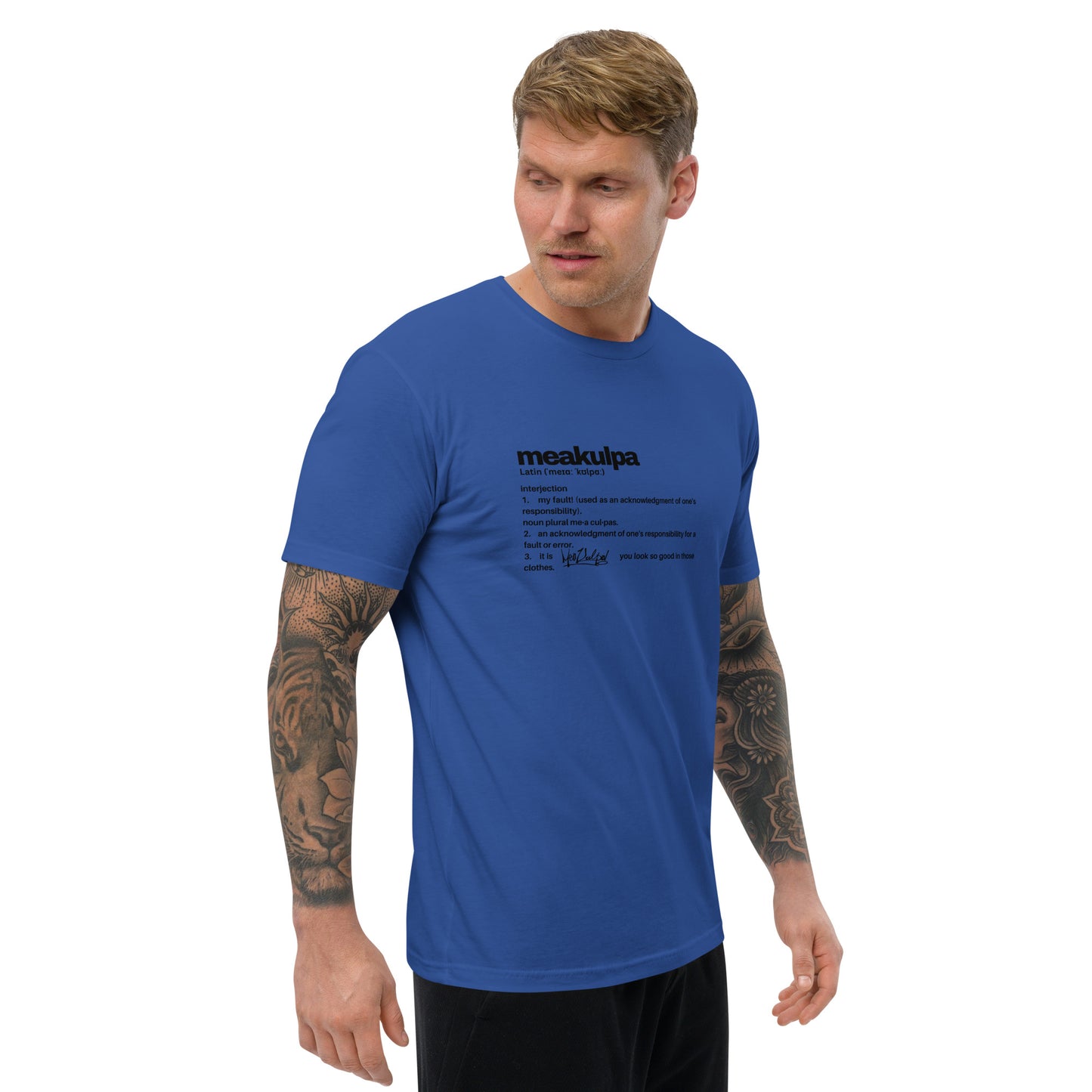MeaKulpa Definitio Short Sleeve T-shirt Blue