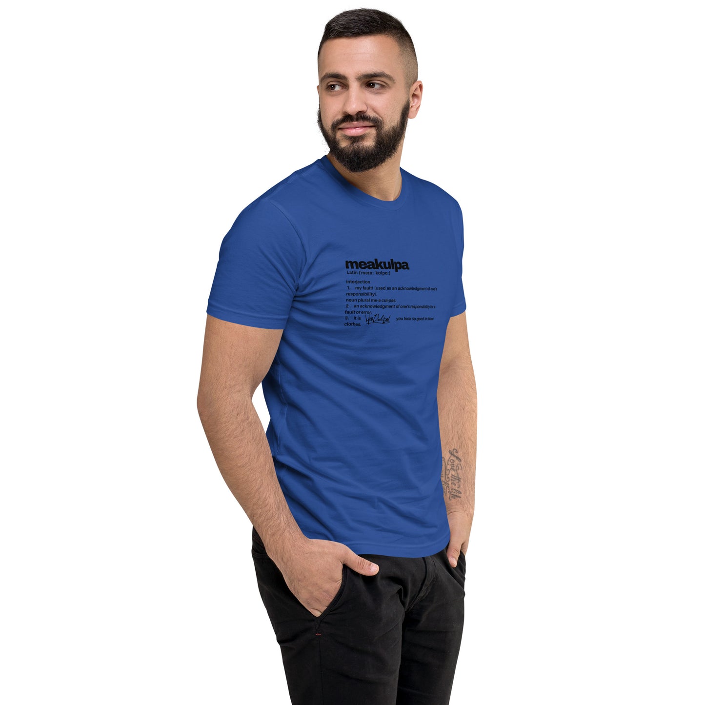 MeaKulpa Definitio Short Sleeve T-shirt Blue