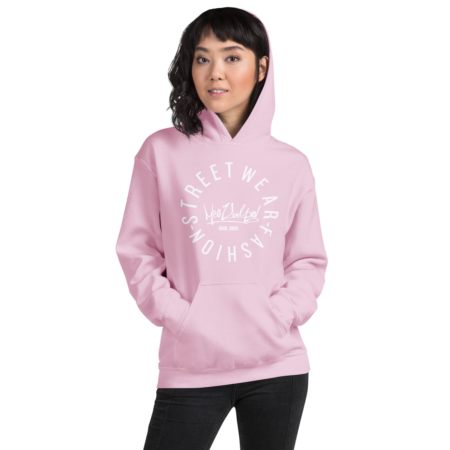 MeaKulpa "Street Wear Fashion" Comfy Pink Unisex Hoodie