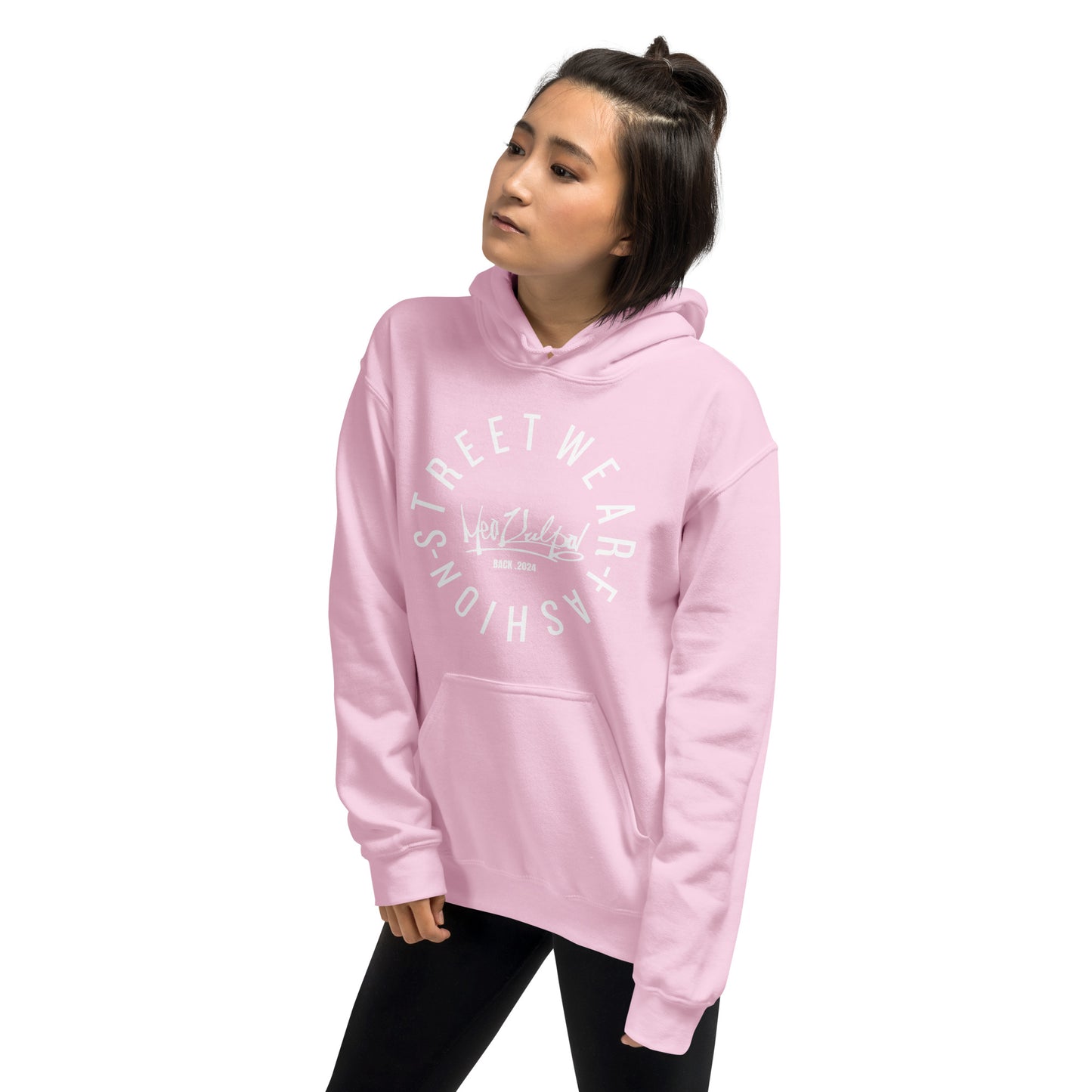 MeaKulpa "Street Wear Fashion" Comfy Pink Unisex Hoodie