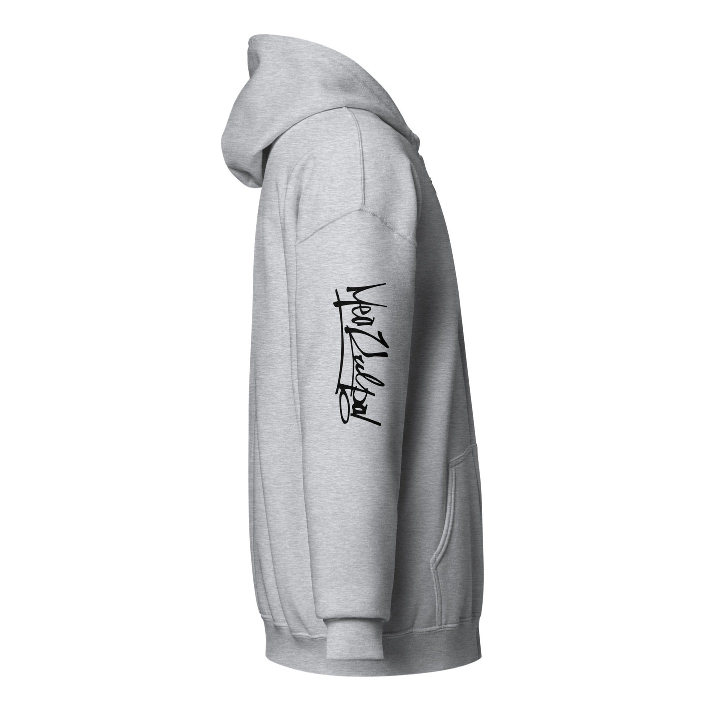 MeaKulpa Premium Comfy Grey ZIP Hoodie "Arm Logo"