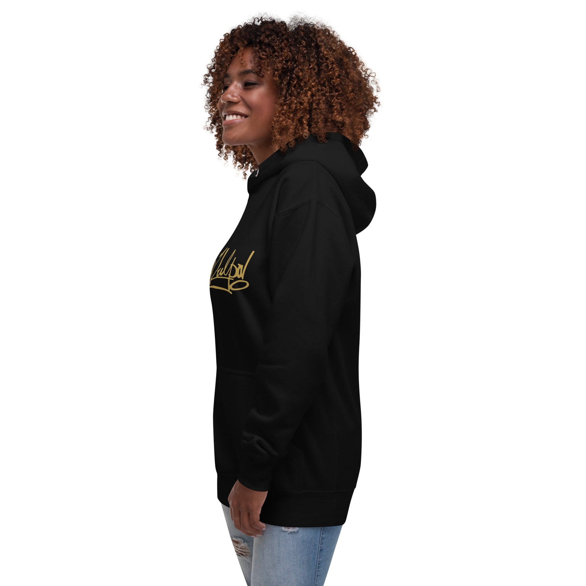 Introducing the MeaKulpa Black Premium Hoodie – where sophistication meets streetwear in a perfect harmony of style. With a black premium hoodie, meticulously crafted for those who appreciate the finer things in life.a striking MeaKulpa print in matt gold adorns the front, adding a touch of opulence to your ensemble. The gold detailing captures the essence of exclusivity, making this hoodie a statement piece for those who seek a blend of luxury and urban flair.