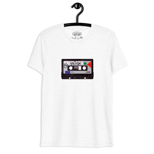 Nostalgic Fashion: MeaKulpa Vintage Tee with Classic Design: Embrace nostalgia with this vintage-inspired tee showcasing a timeless radio cassette print. The classic design pays homage to the iconic music culture of the 80s, while the premium tri-blend fabric offers unmatched comfort and durability. Add a touch of retro charm to your wardrobe with this must-have fashion staple.
