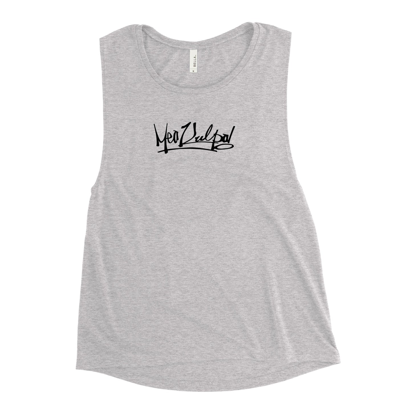 Embrace a laid-back yet stylish vibe with the MeaKulpa OG Logo Muscle Tank. The iconic MeaKulpa OG logo takes center stage on this soft and flowy tank, offering a relaxed fit with low-cut armholes and a curved bottom hem. Elevate your casual look with this urban-chic essential, where comfort meets bold MeaKulpa flair.