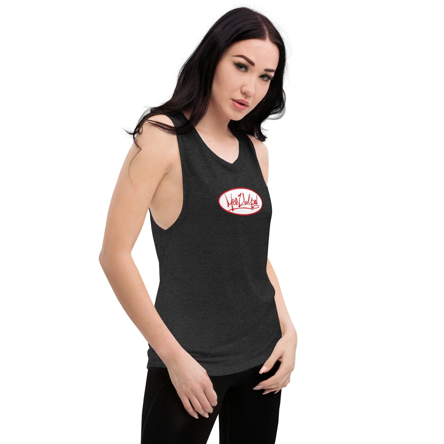 MeaKulpa "Red" OG Logo Muscle Tank Top "Black"
